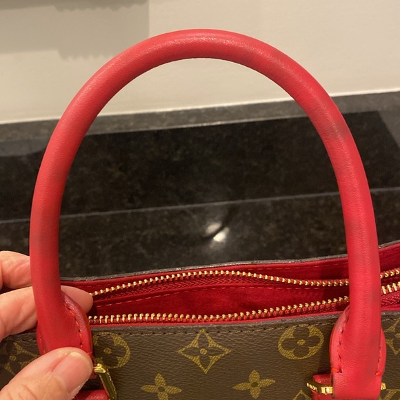 Authenticated Louis Vuitton Soufflot Tote Monogram Canvas with Leather BB - Picture 7 of 16